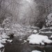 Nantahala River Lodge - The Nantahala River decorated with snow capped rocks.