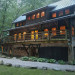 Nantahala River Lodge - Looking at the Lodge from the Nantahala River. The Lodge is warm and inviting